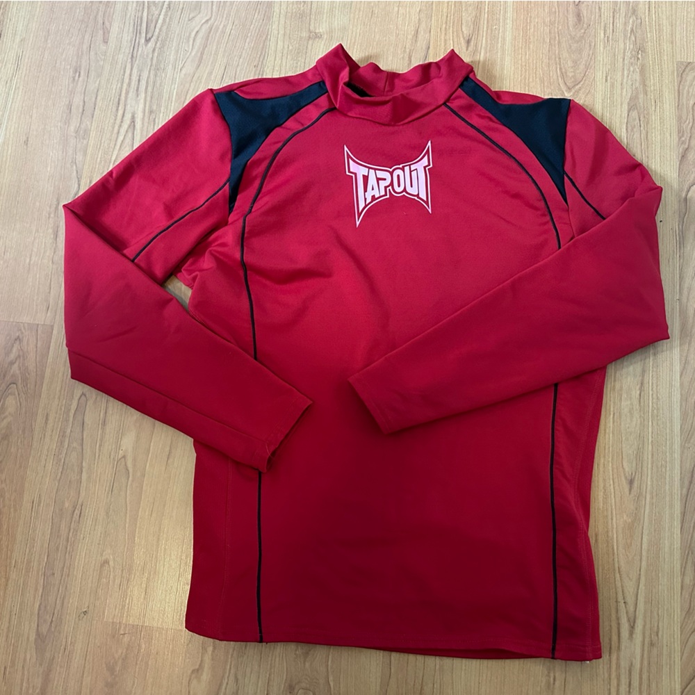 Tapout Red and Black Long Sleeve Top